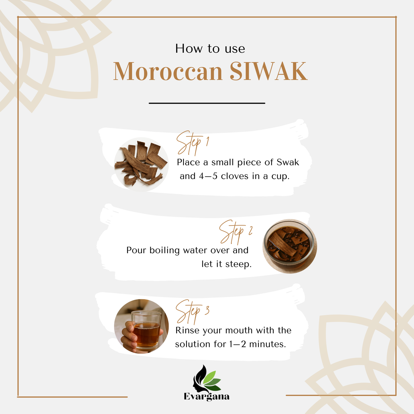 Siwak marocain à l'écorce de noix – Naturel, coupé à la main et authentique