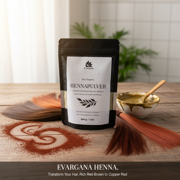 Henna Pulver — Geschichte, Anwendung und der Unterschied zu chemischer Haarfarbe