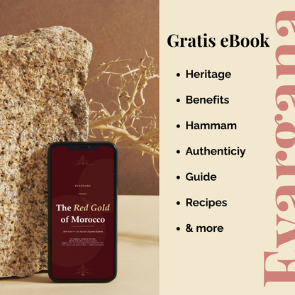 Aker Fassi Beauty Bundle – Rotes Ritual Set | Seife, Pulver, Lippenfarbe mit doppelter Pinsel & Khol Set