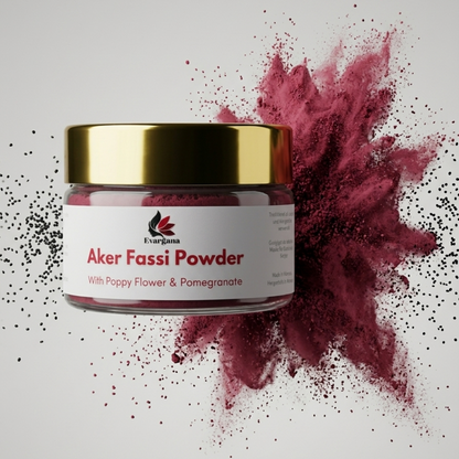 Aker Fassi Powder - 100% Natural | Traditional Moroccan Beauty Ritual | Evargana