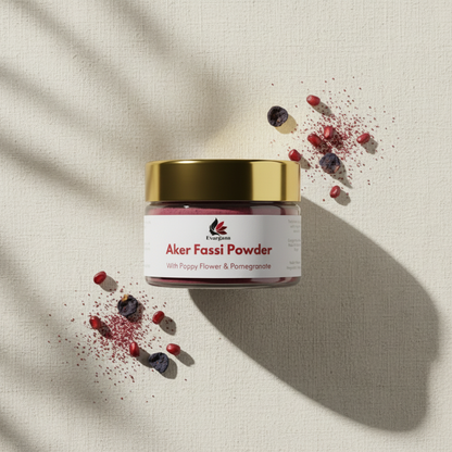 Aker Fassi Powder - 100% Natural | Traditional Moroccan Beauty Ritual | Evargana