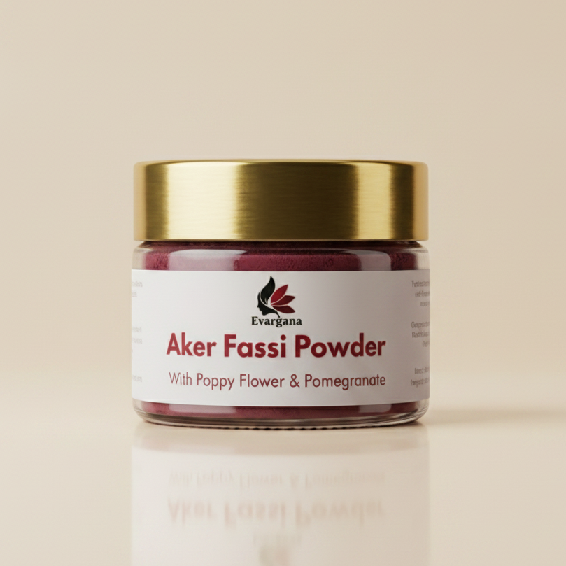 Aker Fassi Powder - 100% Natural | Traditional Moroccan Beauty Ritual | Evargana