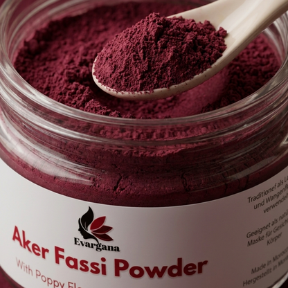 Aker Fassi Powder - 100% Natural | Traditional Moroccan Beauty Ritual | Evargana