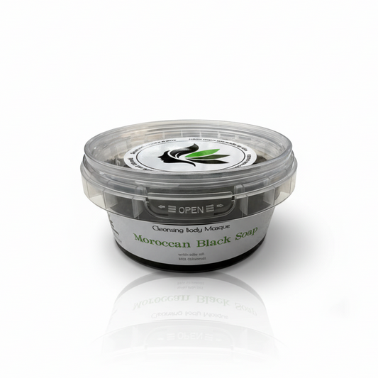 Beldi Seife 150 g – Original Marokkanische Schwarze Seife mit Olivenöl | Hammam Peeling & Tiefenreinigung