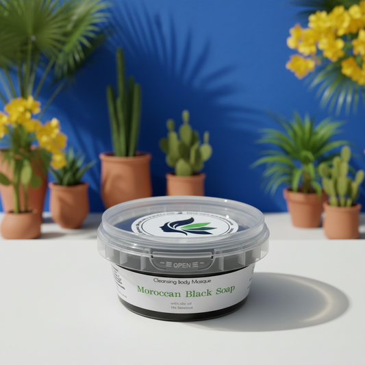 Beldi Seife 150 g – Original Marokkanische Schwarze Seife mit Olivenöl | Hammam Peeling & Tiefenreinigung