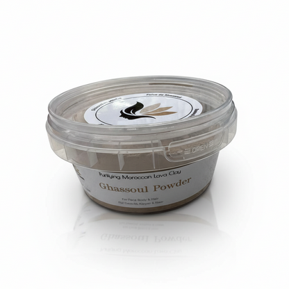 Ghassoul Pulver 150 g – Marokkanische Lavaerde für Gesicht, Körper & Haar | 100 % Natur, Detox & Pflege