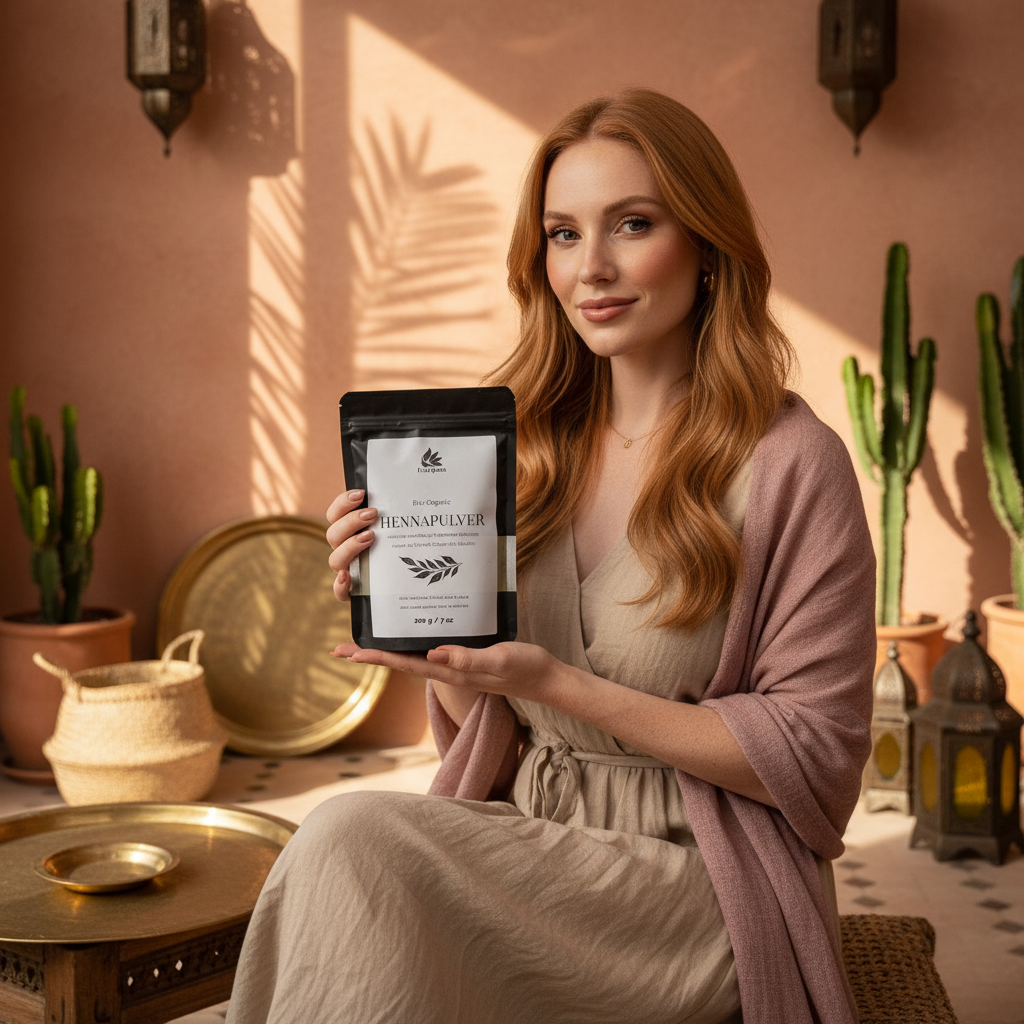 Henna Pulver – 100 % Natur, 200 g im wiederverschließbaren Beutel
