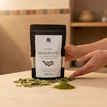 Henna Pulver – 100 % Natur, 200 g im wiederverschließbaren Beutel