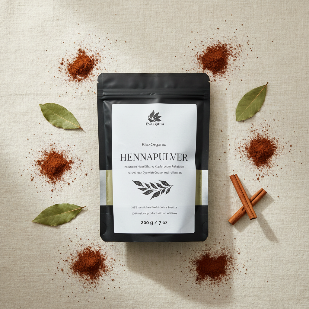 Henna Pulver – 100 % Natur, 200 g im wiederverschließbaren Beutel