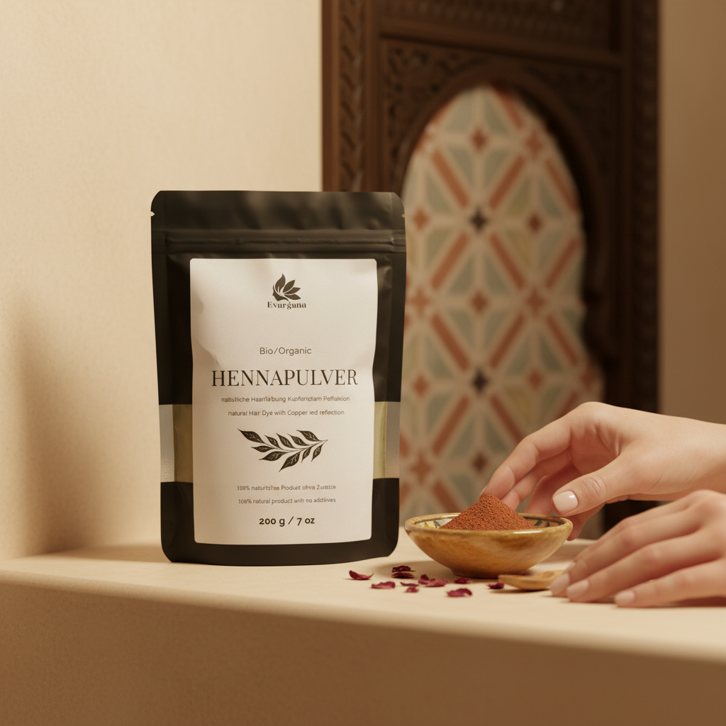 Henna Pulver – 100 % Natur, 200 g im wiederverschließbaren Beutel