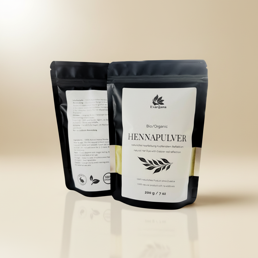 Henna Pulver – 100 % Natur, 200 g im wiederverschließbaren Beutel