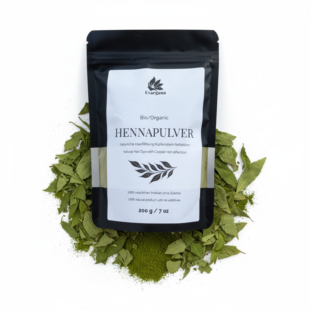 Henna Pulver – 100 % Natur, 200 g im wiederverschließbaren Beutel