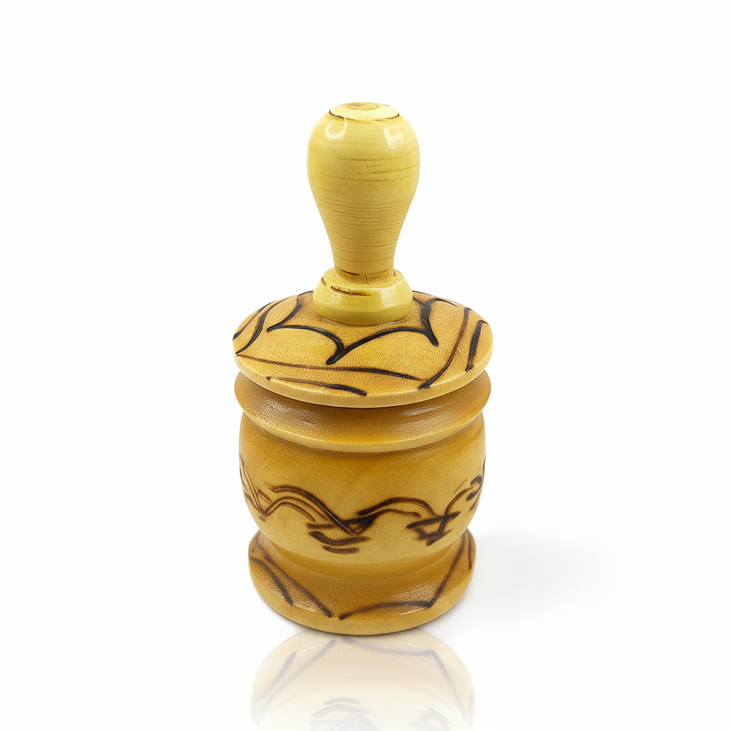 Marokkanischer Khol mit Behälter & Applikator – Traditionelles Augenpulver, handgefertigt