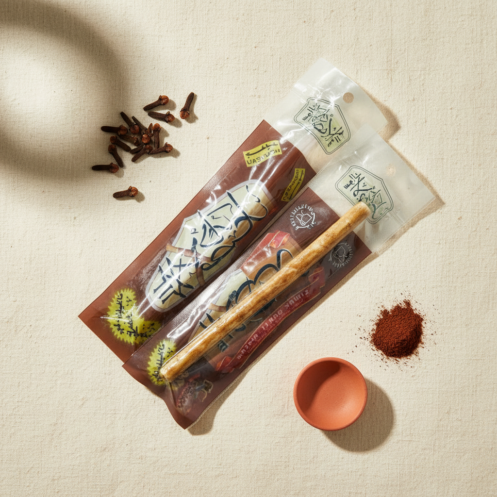 Miswak – Natürliche Zahnbürste aus dem Salvadora-Persica-Baum (Nelke, Zitrone, Honig oder Minze)