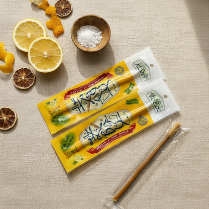 Miswak – Natürliche Zahnbürste aus dem Salvadora-Persica-Baum (Nelke, Zitrone, Honig oder Minze)