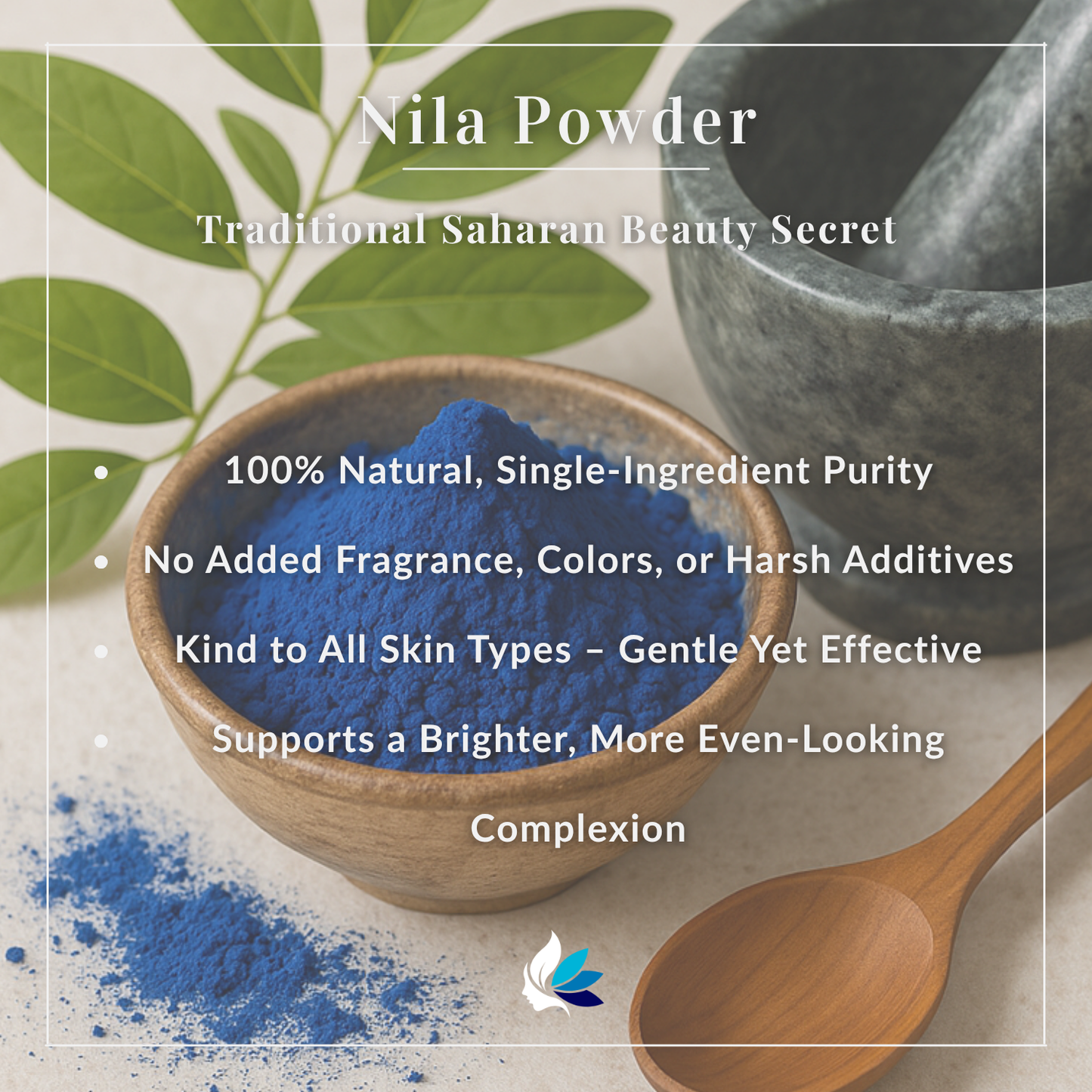 Nila Pulver 50 g – Traditionelles marokkanisches Indigo-Pulver für Haut & Spa