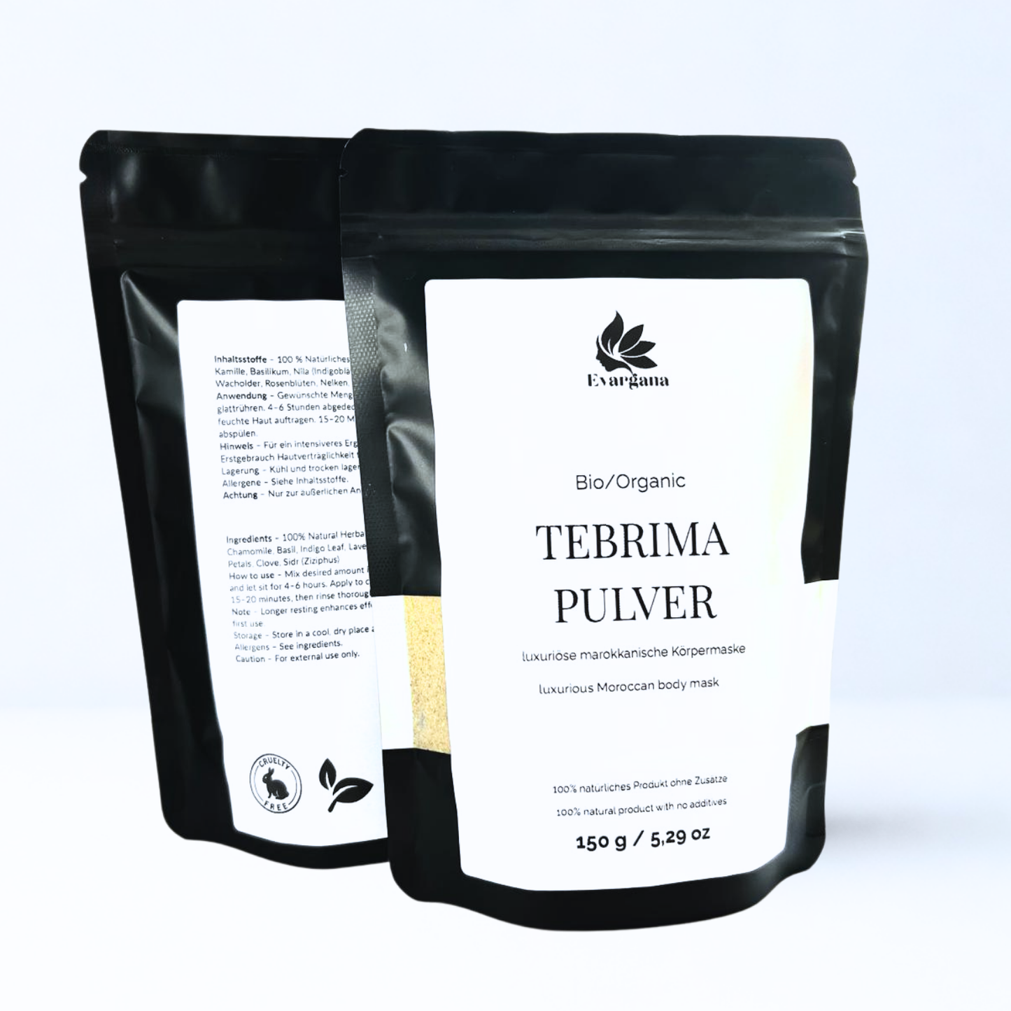 Poudre de gommage corporel Tebrima – Rituel spa marocain pour une peau lisse et éclatante | 150 g