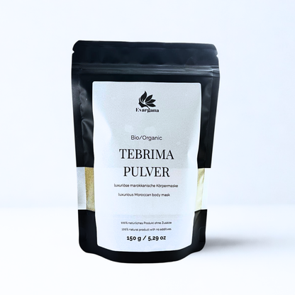 Poudre de gommage corporel Tebrima – Rituel spa marocain pour une peau lisse et éclatante | 150 g