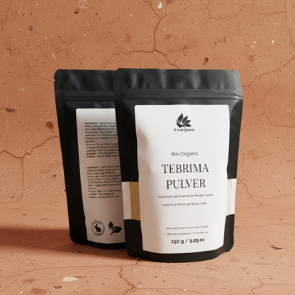 Tebrima Körperpeeling Pulver – Marokkanisches Spa-Ritual für glatte & strahlende Haut | 150 g