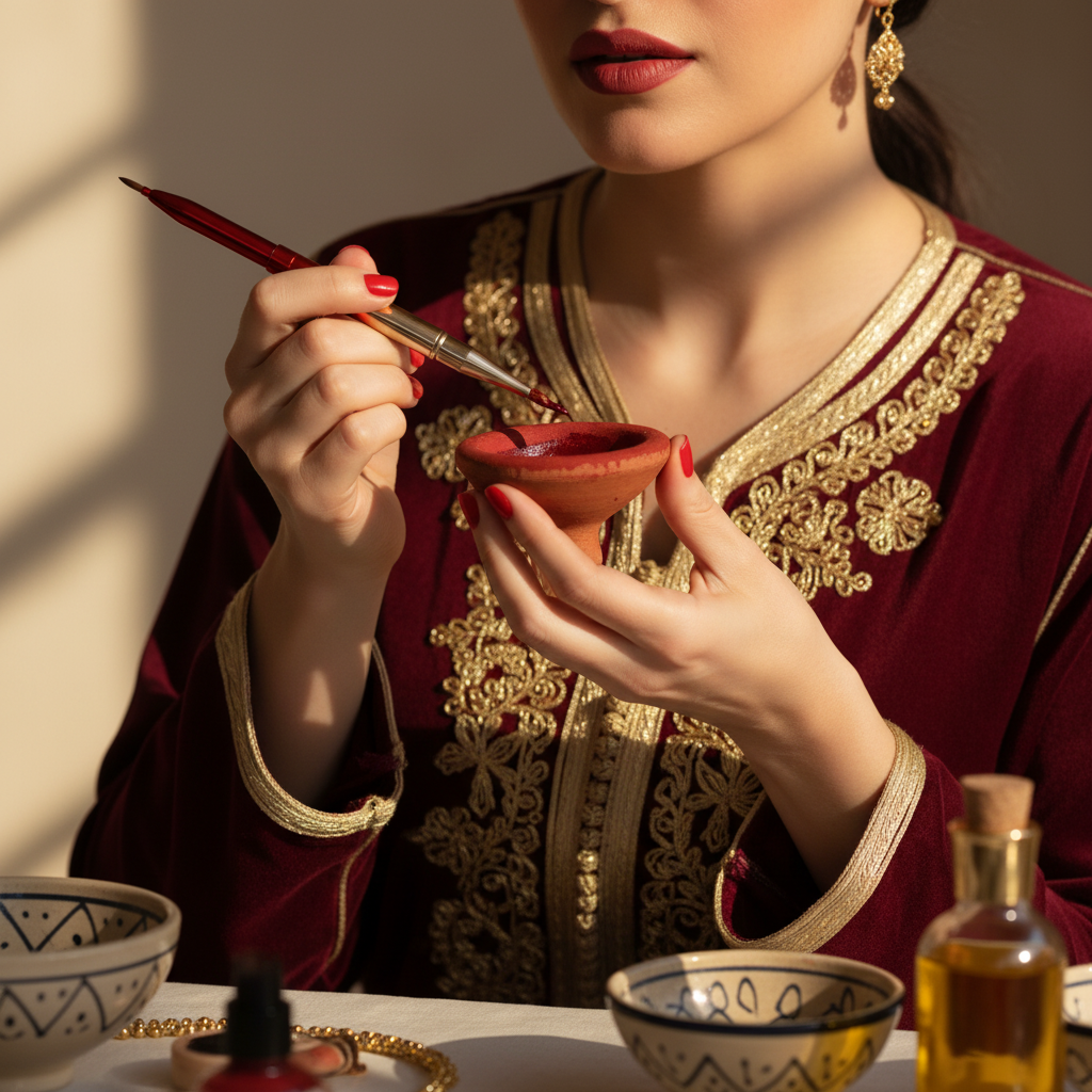 Aker fassi tiegel tgine pot marokko natur kosmetik hautpflege lip and cheek stain blush Evargana Rosa Glow 