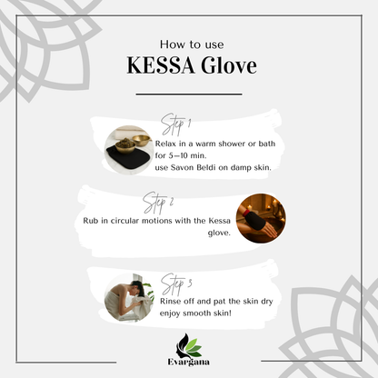 Gant exfoliant Kessa – Expérience spa marocaine traditionnelle