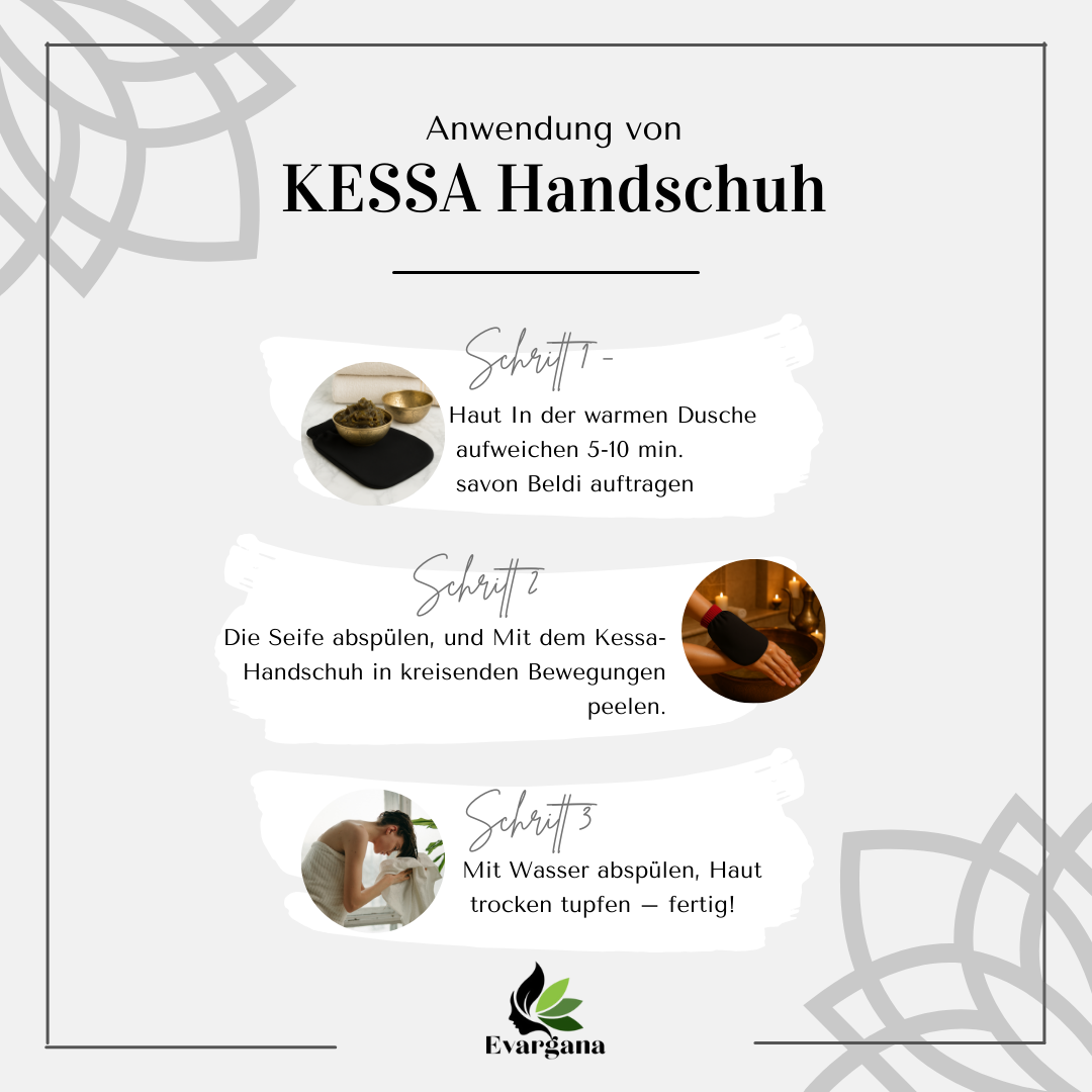 Kessa Peelinghandschuh – Hammam Ritual – EVARGANA