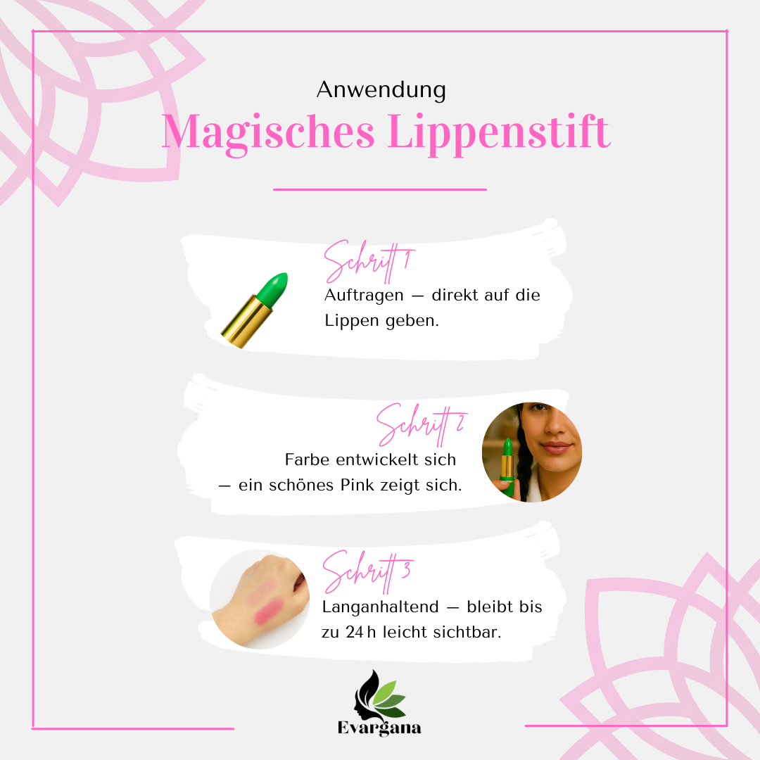 Magic Moroccan Lipstick – pH-reactive &amp; naturally coloring